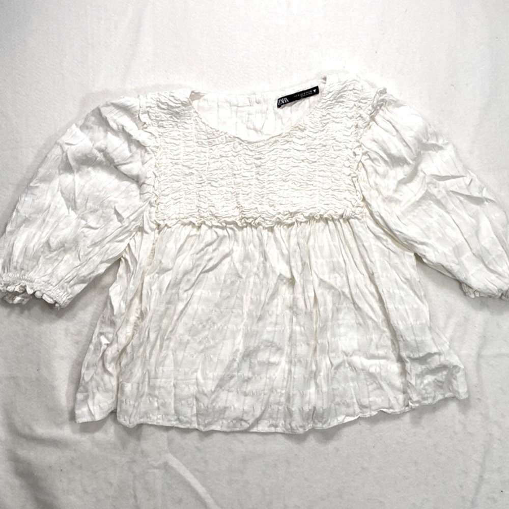 Zara cute ruffled babydoll top - Picture 1 of 5